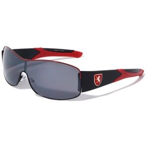 Designer Shield Sunglasses  Black Lens Red Sport Fashion Outdoor‎ Driving Lentes